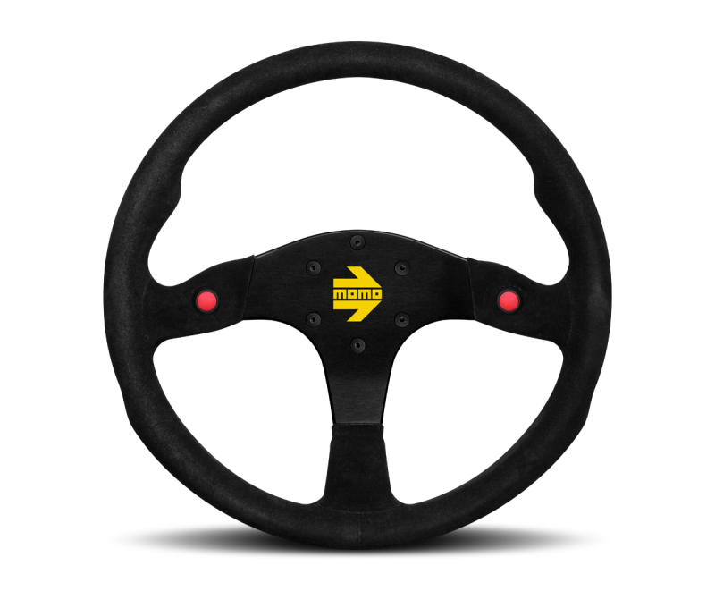 Momo MOD80 Steering Wheel 350 mm - Black Suede/Black Spokes